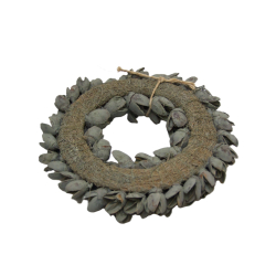 Wianek z suszonych owoców egzotycznych Bakuli 20cm Niebieski